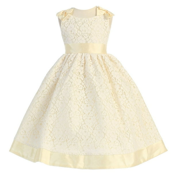 Calla Collection Big Girls Red Floral Lace Junior Bridesmaid Dress 8-12 Calla Collection Big Girls Red Floral Lace Junior Bridesmaid Dress 8-12